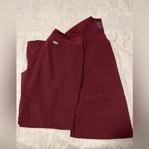 Kade Fig bottoms and 3 pocket scrub top